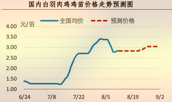 白羽肉鸡鸡苗价钱走势展望